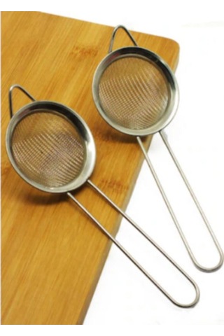 Periboia Paslanmaz Çelik Çay Süzgeci Ve Sıvı Yağ Süzgeci 2 Li Set Karışık