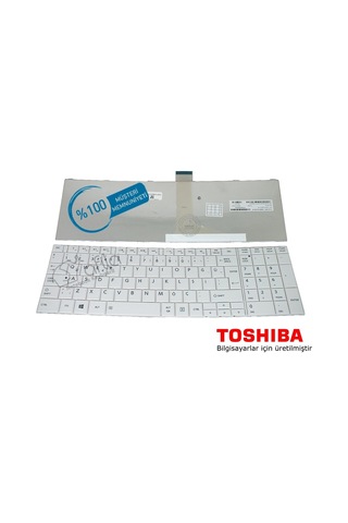 Toshiba Satellite C850, C855, L850, L855 Notebook Klavyesi Beyaz Tr V2 / Kl0121wxt 66380726