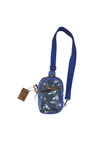 Old Cotton Cargo Vintage Unisex Renkli Günlük Salaş Toparlayıcı Çapraz Göğüs Omuz Postacı Çantası 13cmx21cm Mavi