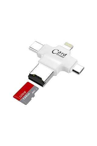Daytona Hc05 Type-C Lightning Usb-A Microsd Tf Kart Okuyucu