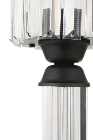 İstanbul Avize Kristal Taşlı Siyah Kasalı Y-12 Siyah Taş Kafalı Abajur