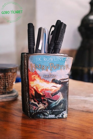 Harry Potter Ve Ateş Kadehi Kitabı Şeklindeki Kalemlik 10 X 8 Cm