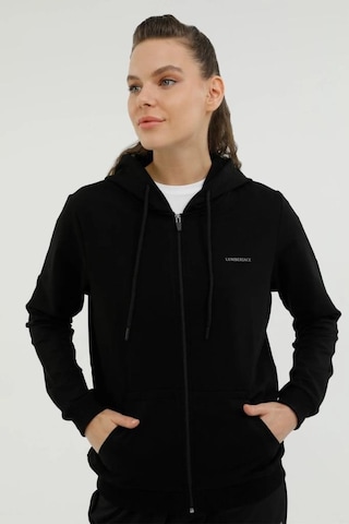 Lumberjack Basic Full Zip Hoodie Siyah Kadın Sweatshirt W-sn77 1013396669 001