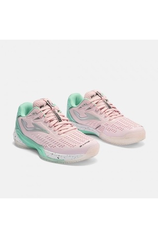 Joma Trals2613c Rapid Lady Toprak Kort Kadın Tenis Ayakkbısı - Pembe/yeşil