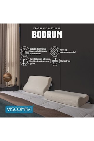 Viscomavi Bodrum Ergonomik Visco Yastık