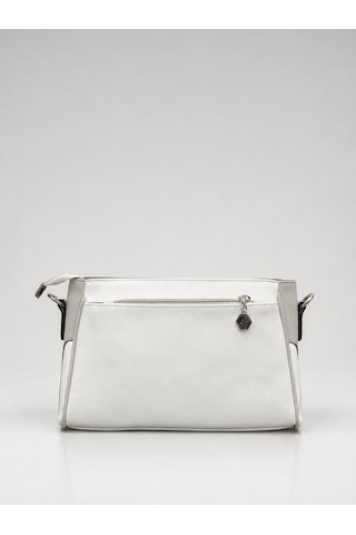 Silver & Polo Silver Polo Çapraz Askılı Kadın Çanta Beyaz,gri 1273