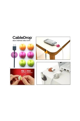 Kablo Sabitleyici Aparat 6 Adet Renkli