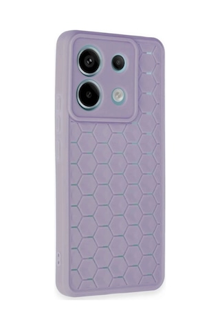 Newface - 845 - Xiaomi Redmi Note 13 Pro 5g Kılıf Petek Silikon Kapak - Csmo-tex - - Lila