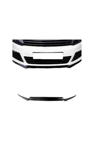 Volkswagen Golf 6 2009-2012 Volkswagen Golf 6 R Tampon Uyumlu 3 Parça Ön Lip Piano Black Uyumlu