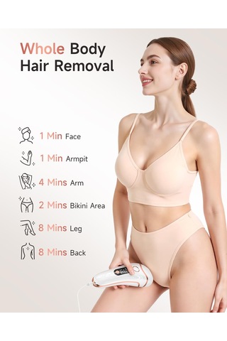 Haarlosy Ipl Cihazları Erkekler Ve Kadınlar İçin Epilasyon Lazeri, 3 Fonksiyonlu Hr/sc/ra 9 Enerji Seviyesi Ve 999.900 Işık Darbesi Vücut, Yüz Ve Bikini Bölgesi İçin Ağrısız Epilasyon