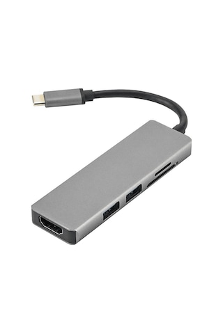 Daytona FC17 Type-c To Hdmı 2 Usb 3.0 Sd Tf 5in1 Çevirici Adaptör
