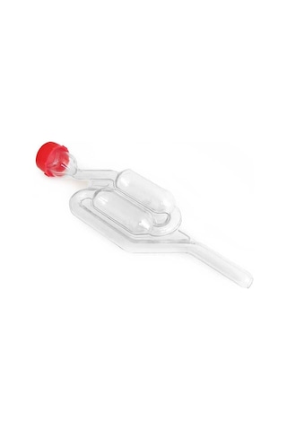 3 Adet Hava Kilidi 18 Cm Şeffaf Renkli Plastik Malzeme İle Pratik Kullanım Ahşap - Şeffaf
