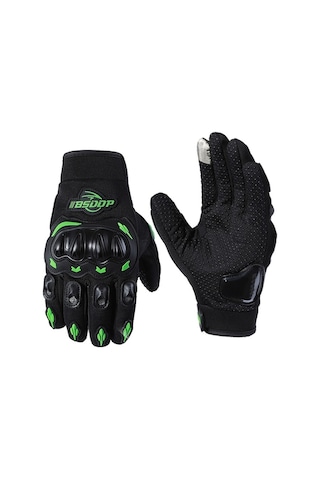 Fortunelane Yeşil Bsddp Rh-a0107 Motosiklet Eldiveni Xl, Dört Mevsim透气防摔 Dokunmatik Ekran Uyumlu Tam Parmaklı