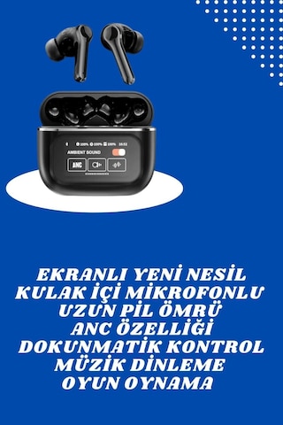 Northcity Dokunmatik Ekranlı Bluetooth Kulaklık Ve Akıllı Saat 700s - Aktif Gürültü Önleme, Sağlık Takibi, Uzun Pil