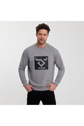 Twobull OSLO Erkek Gri Sweatshirt