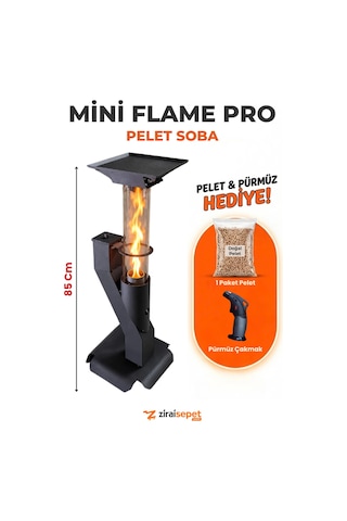 Ziraisepet Mini Flame Pro Pelet Soba