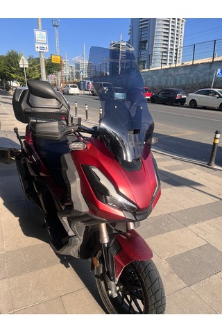 2023-25 Honda Adv 350 Uzun Ön Cam Koyu Füme Zeus 60 CM 4MM Adv350