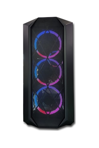 Lunatic Orkinos Mesh Panel Dikey Ekran Kartı Takılabilen 4 Full RGB Fanlı ATX Bilgisayar Kasası