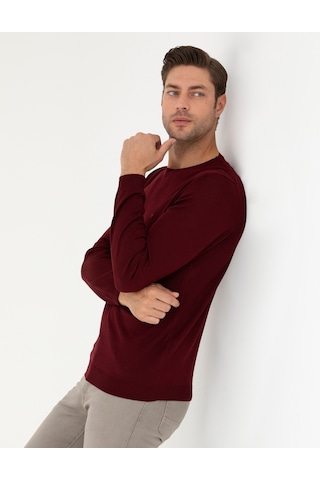 Pierre Cardin Erkek Kırmızı Triko Kazak 50270054-vr030 Kırmızı