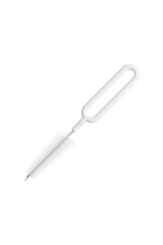 Sones 20 Adet Naylon Biberon Temizleme Fırçası Döner Çaydanlık Fırçası Ay Işığı Beyazı