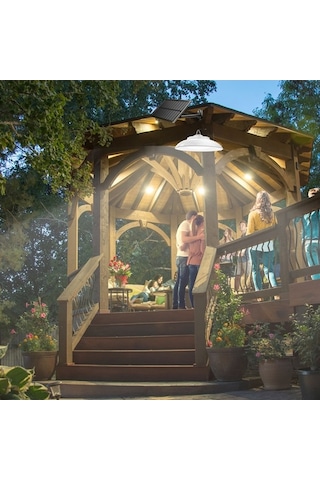 Ebitda 800 Lümen Güneş Enerjili Bahçe Lambası, 48 Led, Şarjlı, Uzaktan Kumandalı