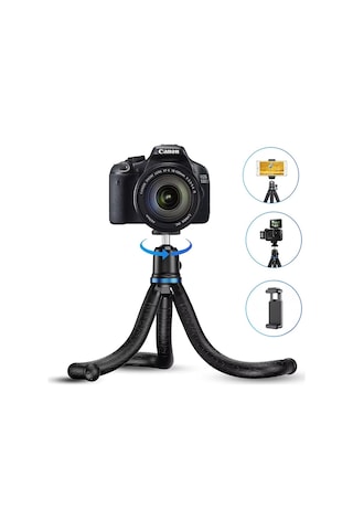 Apexel Profesyonel 30cm Esnek Ahtapot Tripod Ve Vlog Kiti Telefon Tutucu Gopro Dslr Uyumlu Apl-jj10