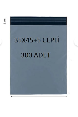 35+45+5 Cepli 300 Adet Kargo Poşeti Cac Plastik