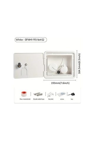 Xuweiwei Sfwh1 193 164 02 Güvenli Kilitlenebilir Karavan Su Dolum Ünitesi Kare Yerçekimi Beslemeli Giriş Hortumlu Harici Genişleme Uyumlu Tatlısu Sistemleri