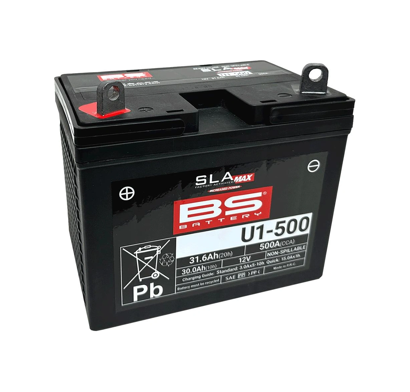 Bs Battery U1-500 Sla Max Atv Utv Aküsü 300899