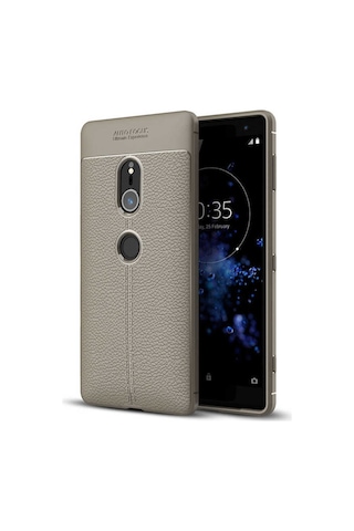 Sony Xperia Xz2 Kılıf Zore Niss Silikon Kapak Gri
