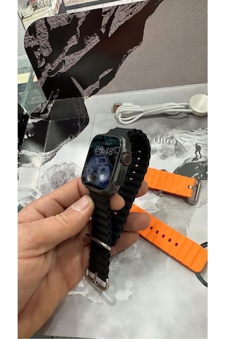 Mega Aksesuar New Gs Ultra 8 Akıllı   Saat Vidalı Kasa 49M