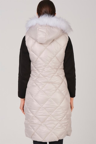 Z6717 Dewberry Bayan Yelek-krem Krem