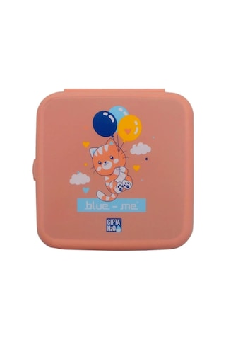 Blue Me Kedi Desenli Pembe Beslenme Kutusu Çok Renkli