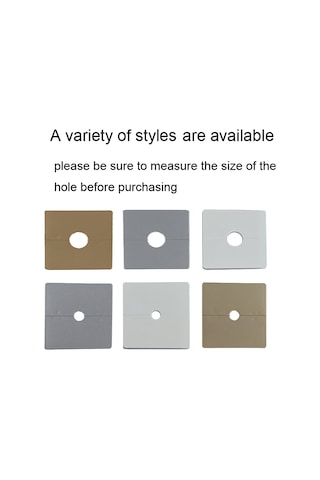 Sones Kare Delik Dekorasyon Kapağı Duvar Deliği Tıkacı, Stil: 2.2cm Delik Gümüş