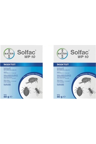 Bayer Solfac WP 10 Genel Haşere 2 x 50 G Bayer Solfac WP 10 Genel Haşere 2 x 50 G