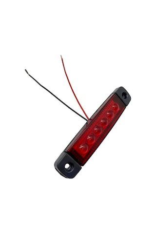 12v-24v Parmak Lamba 6-ledli Kırmızı 95 19 Mm
