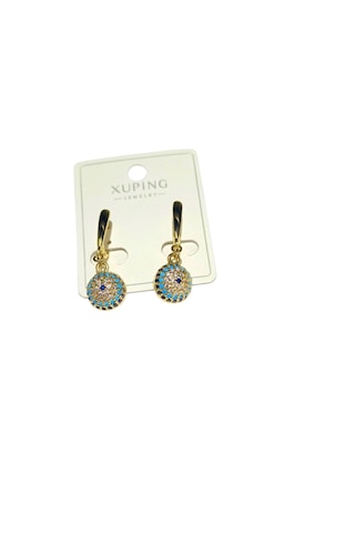 Xuping Top Nazar Boncuklu Sallantılı Küpe 9353 Altın