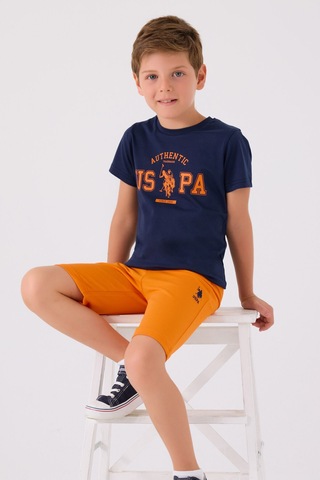 U.S. Polo Assn. Erkek Çocuk Lacivert Bermuda Takım Lacivert