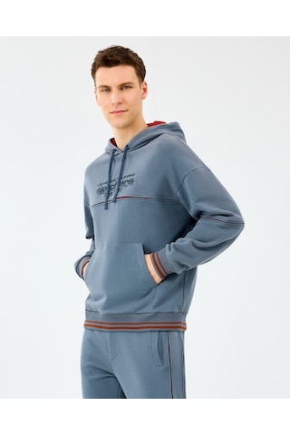 Skechers M Hoodie Sweatshirt Erkek Gri Sweatshirt S2520227-3998 Gri