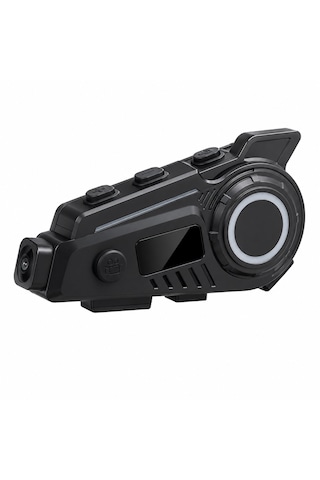 Motosiklet Kask Bluetooth Kulaklığı Kameralı Wifi Destekli Type-c Şarjlı Mikrofonlu Kask İçi Interkom Sistemi