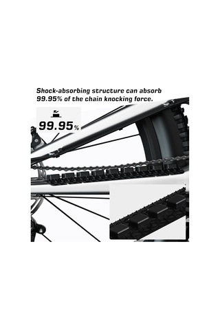 Yuntech01 Enlee Bisiklet Silikon Zincir Koruyucu, Dağ Ve Yol Bisikletleri İçin Alt Boru Koruması, E212 Modeli