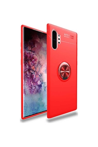 Samsung Galaxy Uyumlu Note 10 Plus Kilif Yüzüklü Tam Korumali Silikon 417329310