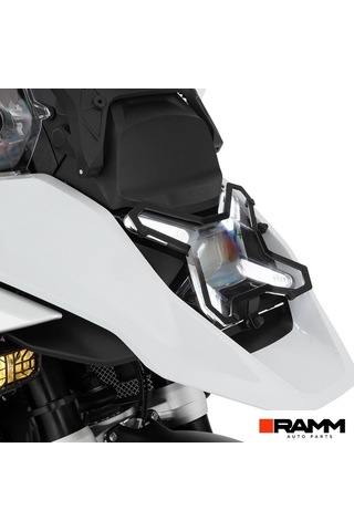 Bmw Motorrad 1300 Gs - 1300 Gs Adventure Alüminyum Far Koruması - Gri