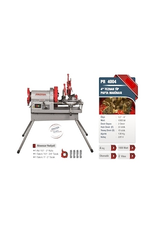 Proter PR4004 4'' Tezgah Tip Pafta Makinesi