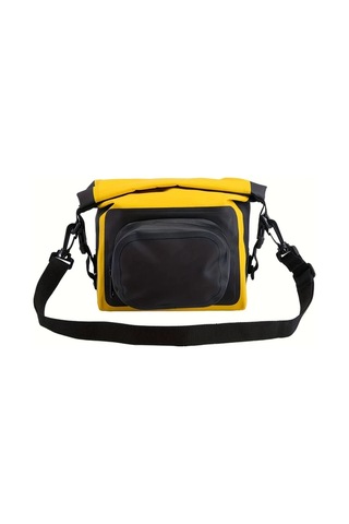 Willowhaven Yellow 1 Adet Dağ Bisikleti Ekipmanı Sürüş Çantası Büyük Kapasiteli Pvc Kumaş Ayrılabilir Tam Sıkıştırmalı Bisiklet Depolama Çantası Haki