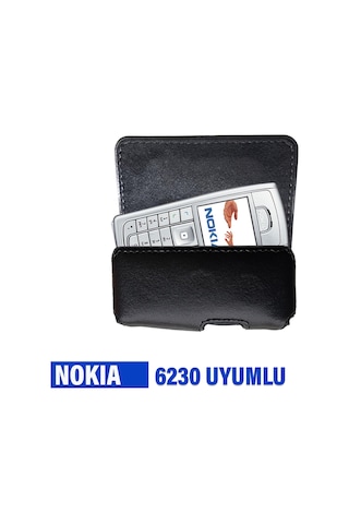 Nokia 6230 Kılıf Tuşlu Telefon Bele Takılan Kemer Kılıfı