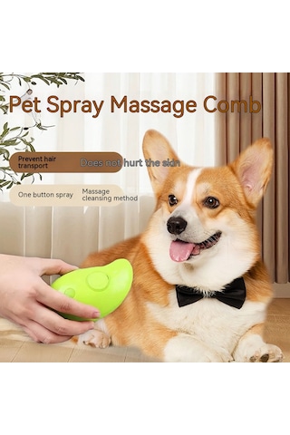 Luckystar Buharlı Pet Tüy Toplama Yıkama Masaj Tarağı Kedi Köpek