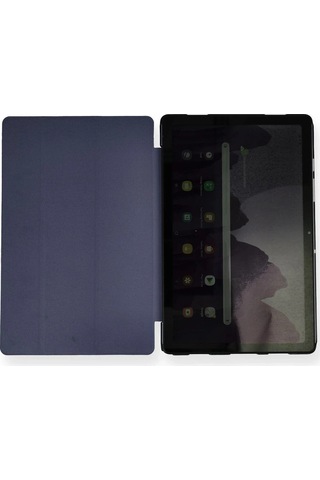 Mey İthalat Samsung Uyumlu Galaxy X200 Tab A8 10.5 Kılıf Tablet Smart Kılıf - Lacivert Arka Kapak