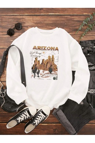 Altamira Unisex Arizona Bisiklet Yaka Sweatshirt 001