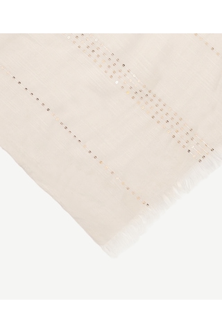 Yargıcı Lurex Detaylı Şal 26yksl1069x 002 Beyaz